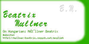 beatrix mullner business card